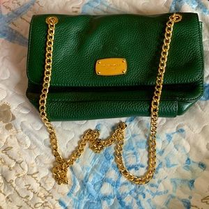Green Michael Kors satchel